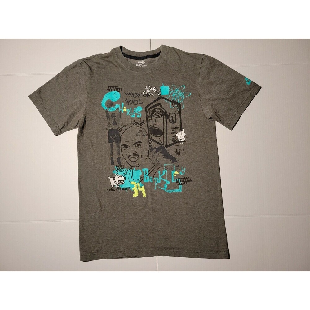 Nike Charles Barkley  Mr Big Mouth Art Shirt Size Small Wreak‎ Havoc Abstract